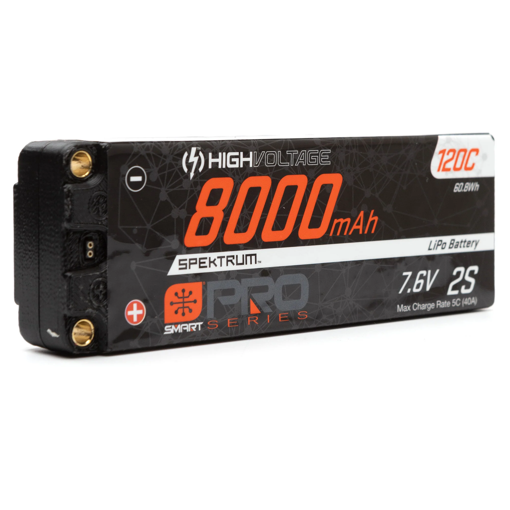 7.6V 8000mAh 2S 120C Smart Pro Race Spektrum SPMX82S120HT