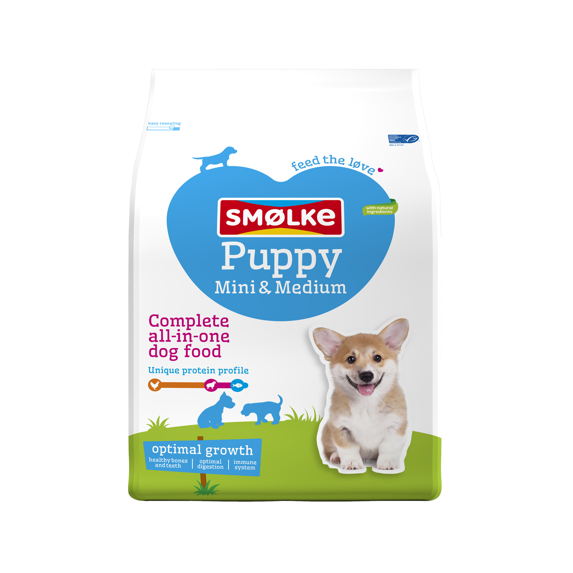 Smølke Puppy Mini/Medium - 3kg
