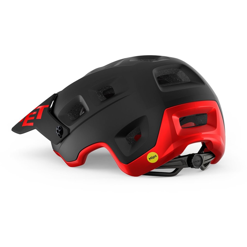 MET Terranova MIPS Helmet - Black / Red Matt Glossy