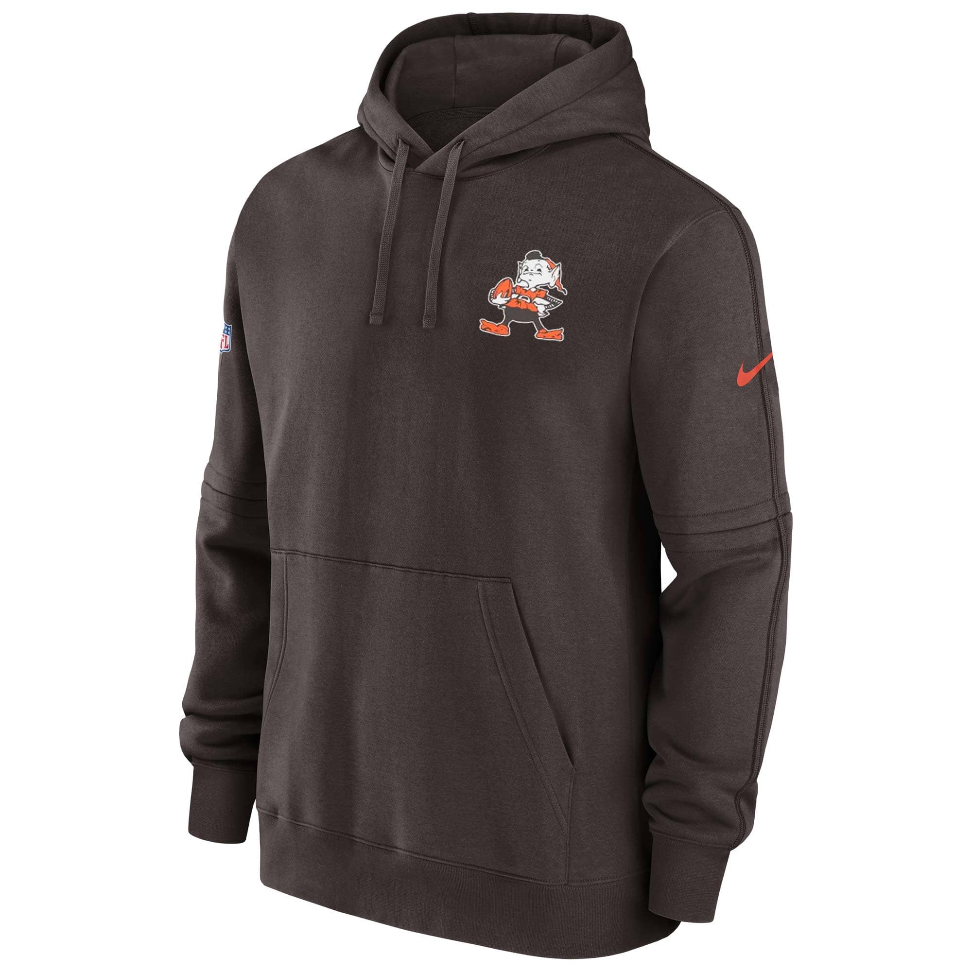 Cleveland Browns 2023 NFL Sideline Nike Club Hoodie Brown