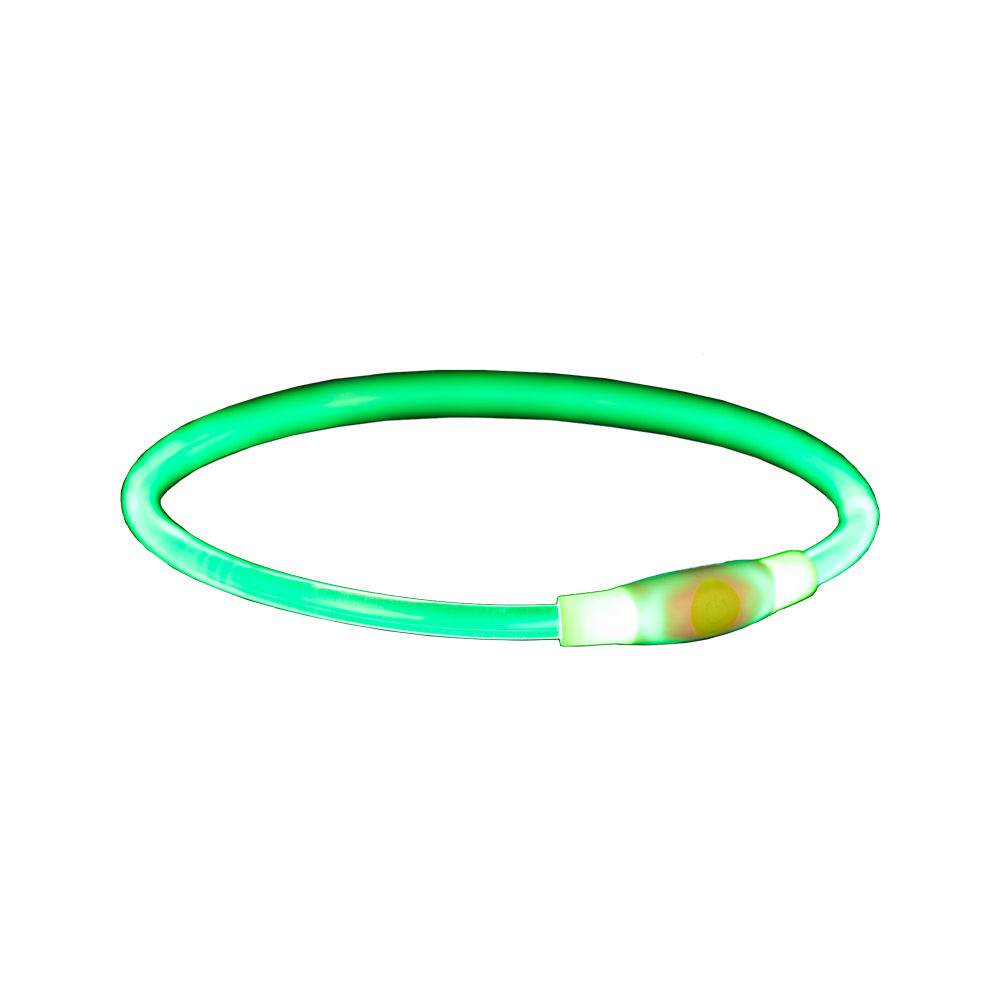 Trixie Flash Light Ring Green - L / XL