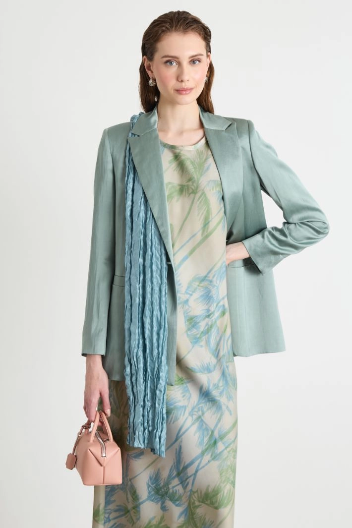 Silk scarf - LIGHT BLUE