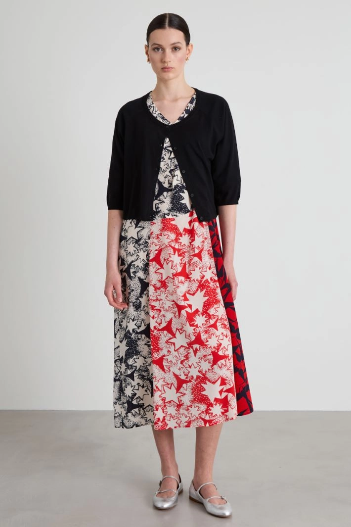 Wool yarn shrug - BLACK