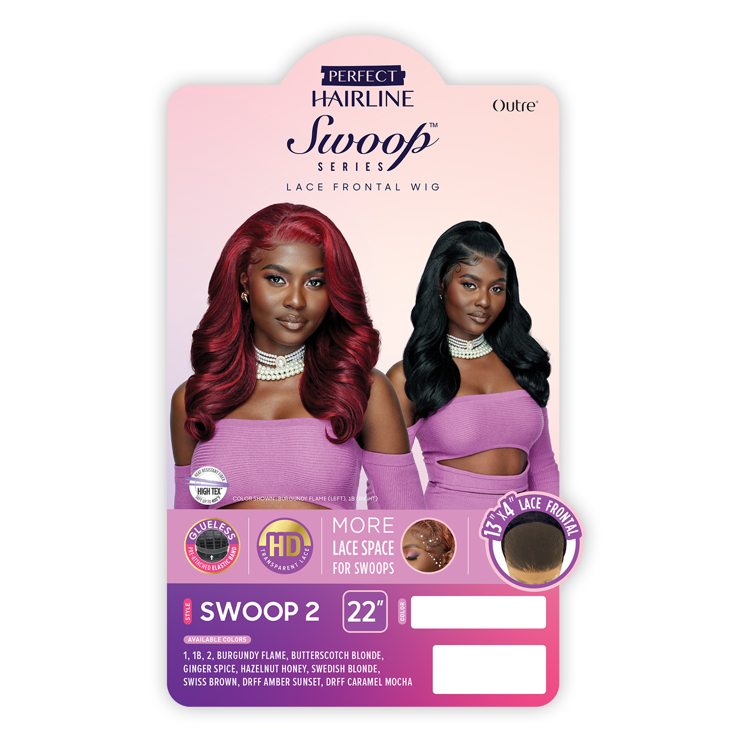 Outre HD Lace Frontal Wig Perfect Hairline Glueless Fully Hand-Tied 13X4 Swoop Series Swoop2