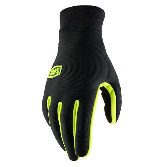 Gants cross 100% BRISKER XTREME NOIR/JAUNE FLUO 2024 - Noir / JauneRef : CE1309