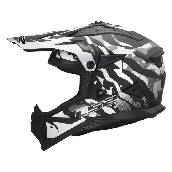 LS2 MX708 FAST II GROTESK 2026 cross helmet - Black / GrayRef: LS1298