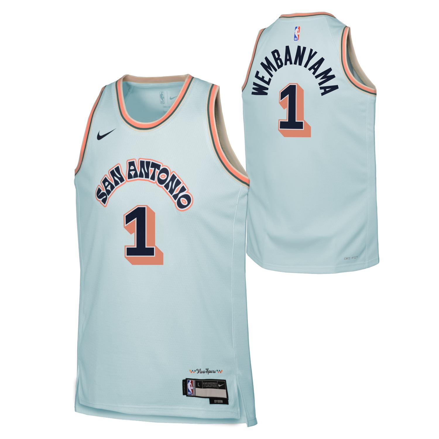 Victor Wembanyama #1 San Antonio Spurs 2024-25 City Edition Nike Swingman NBA Jersey (YOUTH)