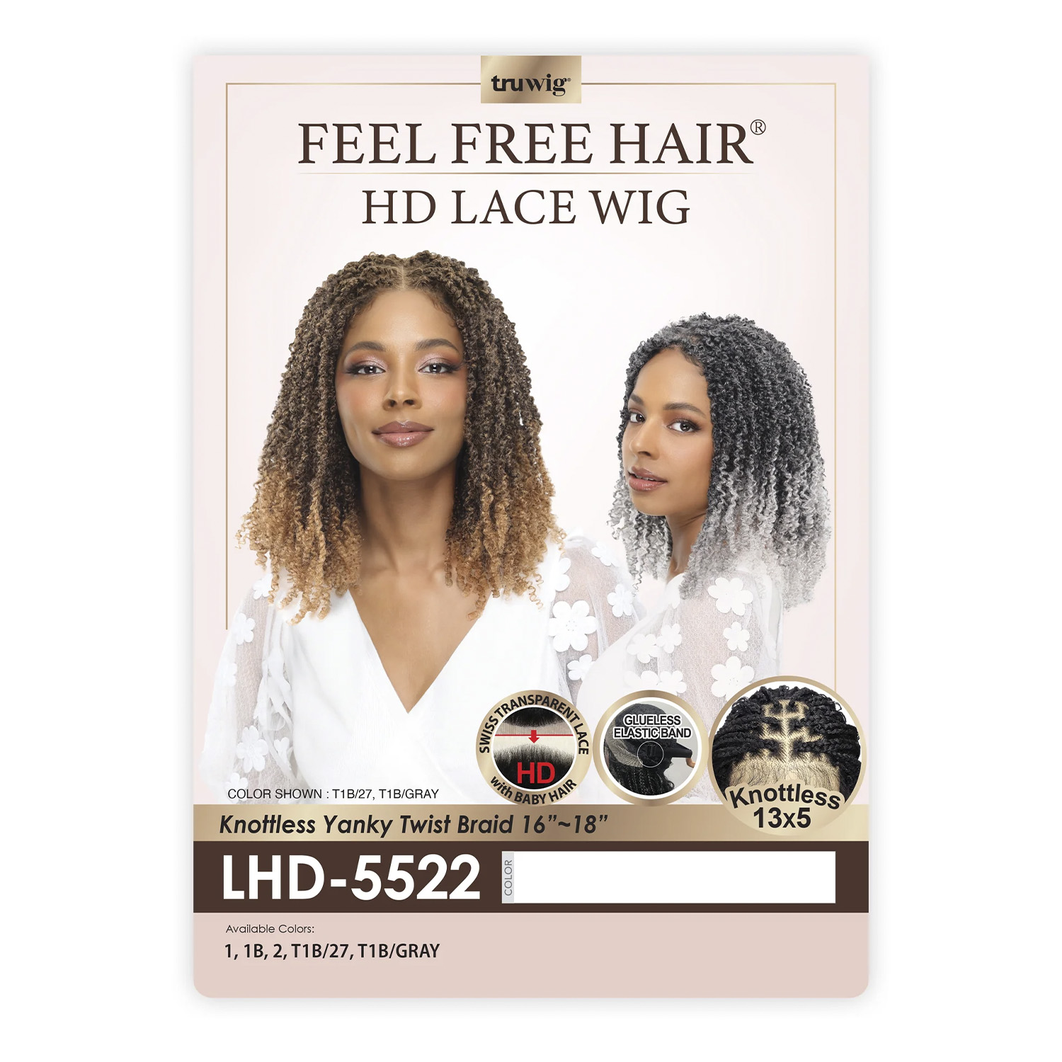 Eve Hair HD Braided Lace Front Wig Glueless 13X5 LHD-5522