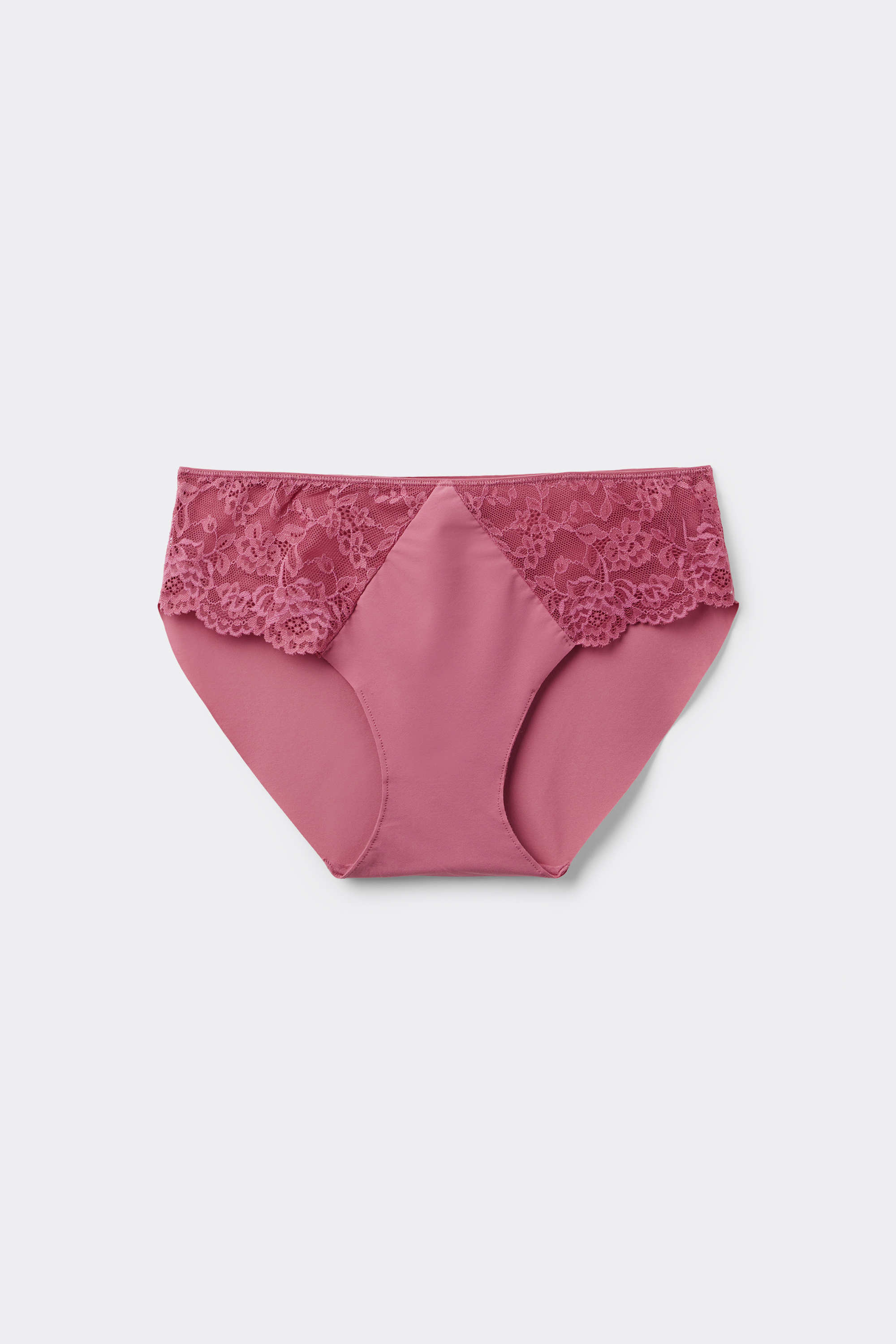 Laser Cut Microfibre and Lace Knickers