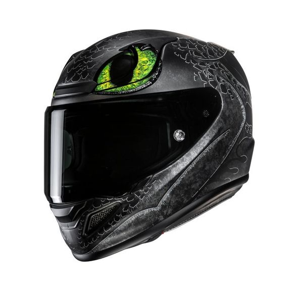 HJC RPHA 12 Full-Face Helmet - TOOTHLESS II - Green / BlackRef : HJ1412