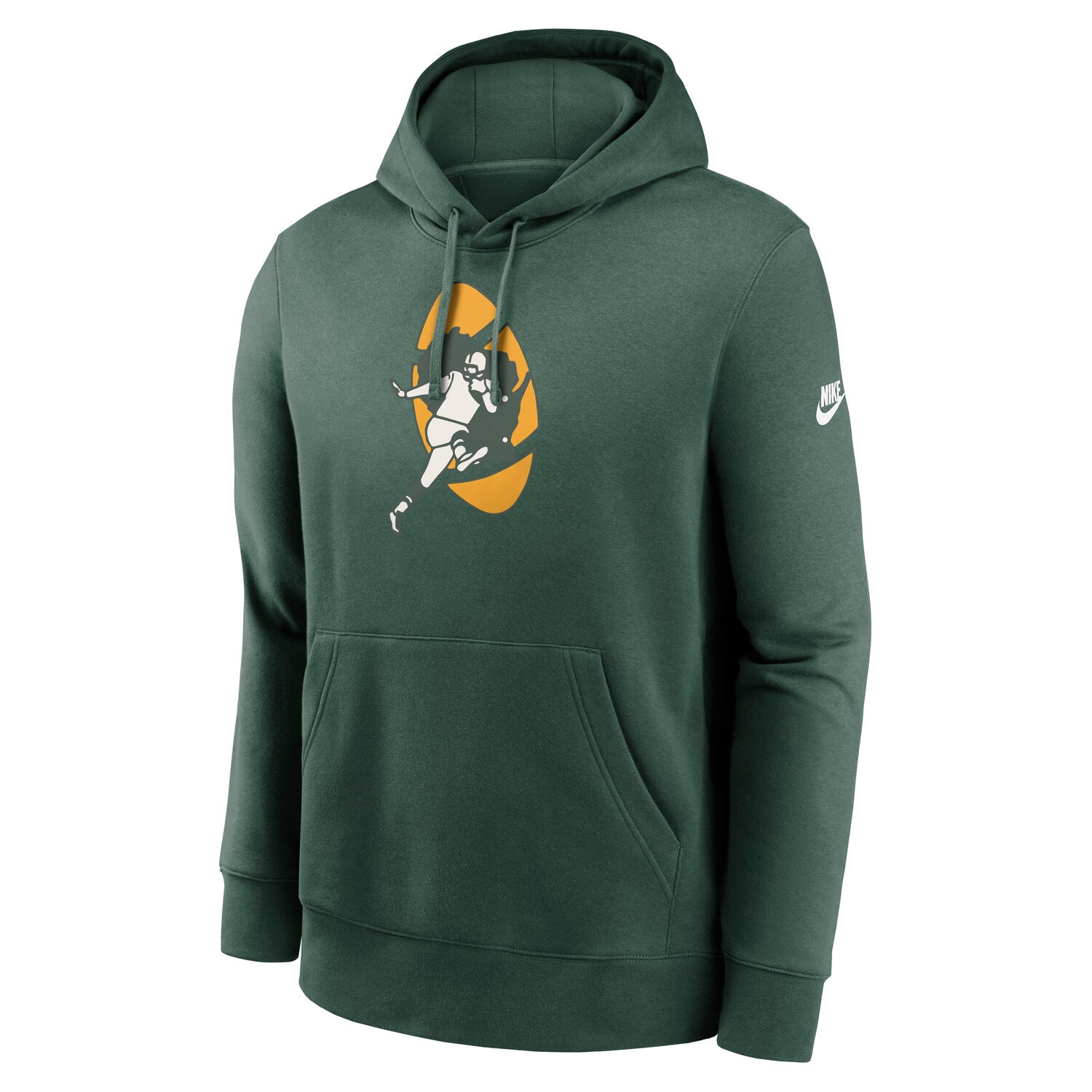 Green Bay Packers Throwback Nike Club NFL Hoodie Green