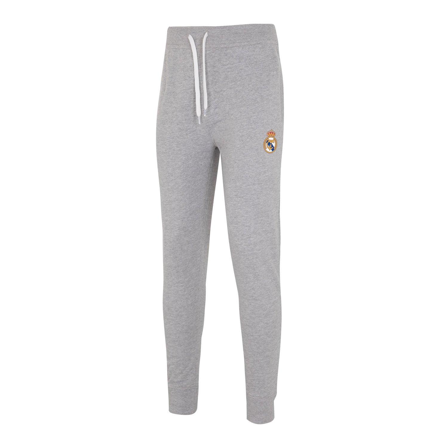 Mens Essentials Color Crest Jogger Trousers Light Grey