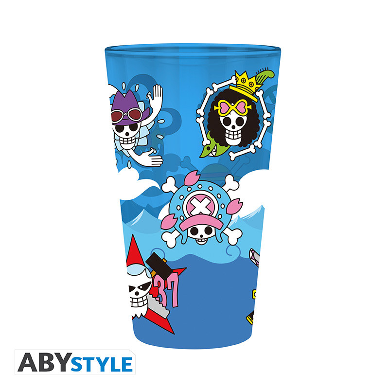 ONE PIECE - Large Glass - 400ml - Skulls