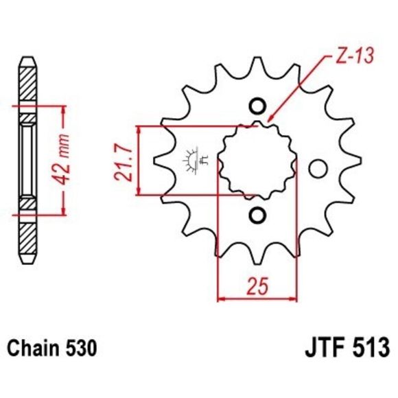 JT. anti-noise steel 513 - 530Ref: Jtc01740A / 1074285002