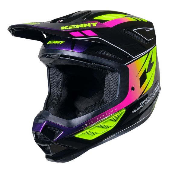 Kenny titanium graphic 2025 cross helmet - VioletRef: KE2726
