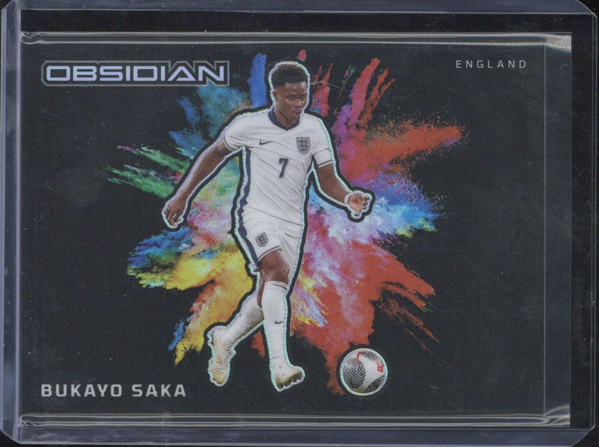 2023-24 Panini Obsidian Bukayo Saka Black Color Blast #6