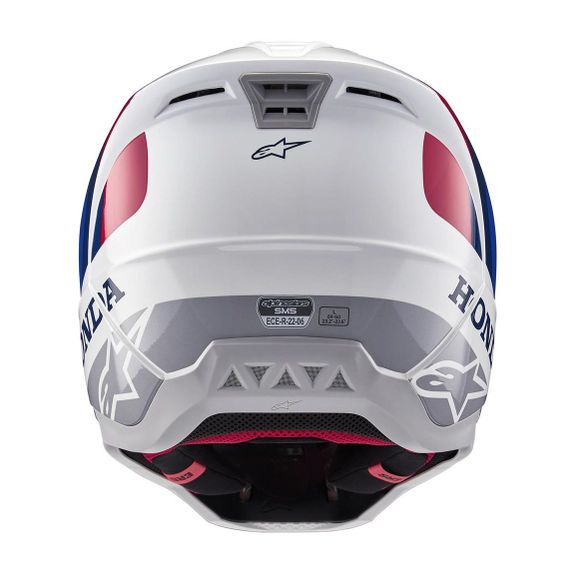 Casque cross Alpinestars S-M5 - HONDA 2024 - Bleu / RougeRef : AP3166