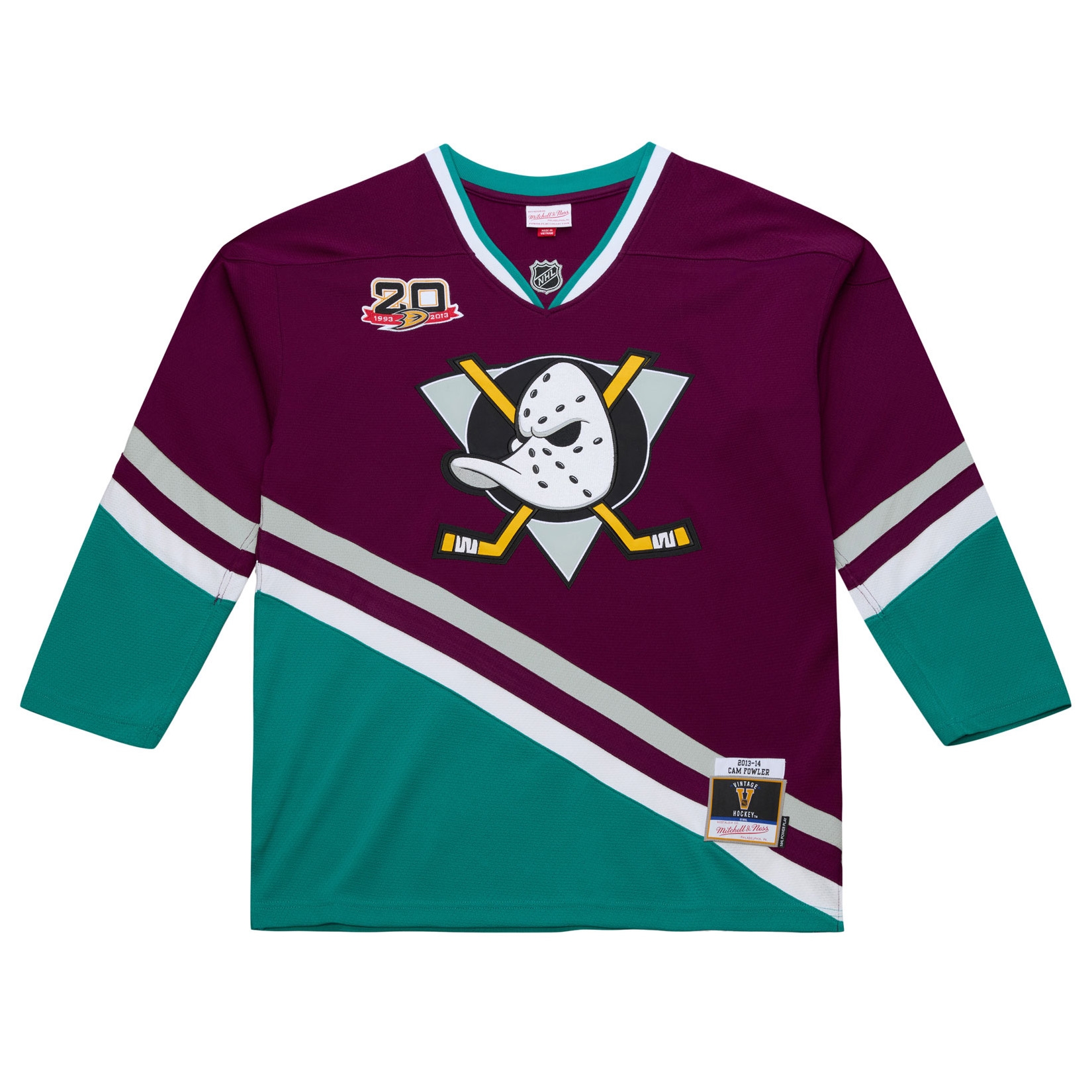 Cam Fowler #4 Anaheim Ducks 2013-14 Premium Power Play NHL Jersey Purple