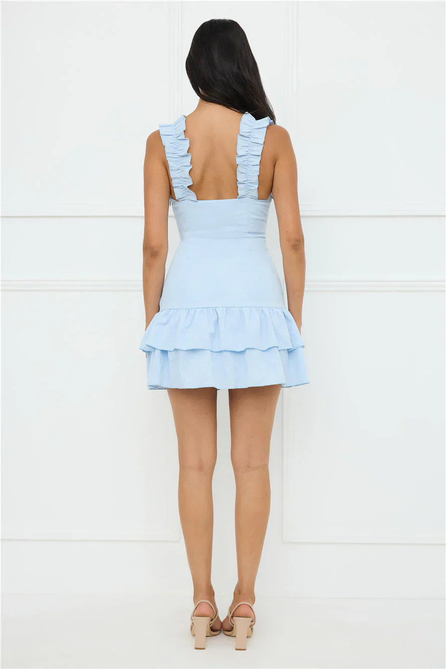 Your Wildflower Mini Dress Blue