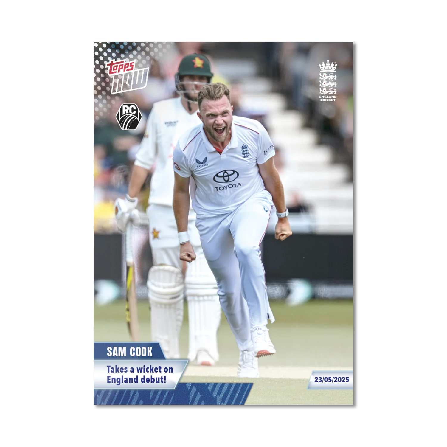 Sam Cook - 2025 ECB Topps NOW® Card 6 - PR: 19