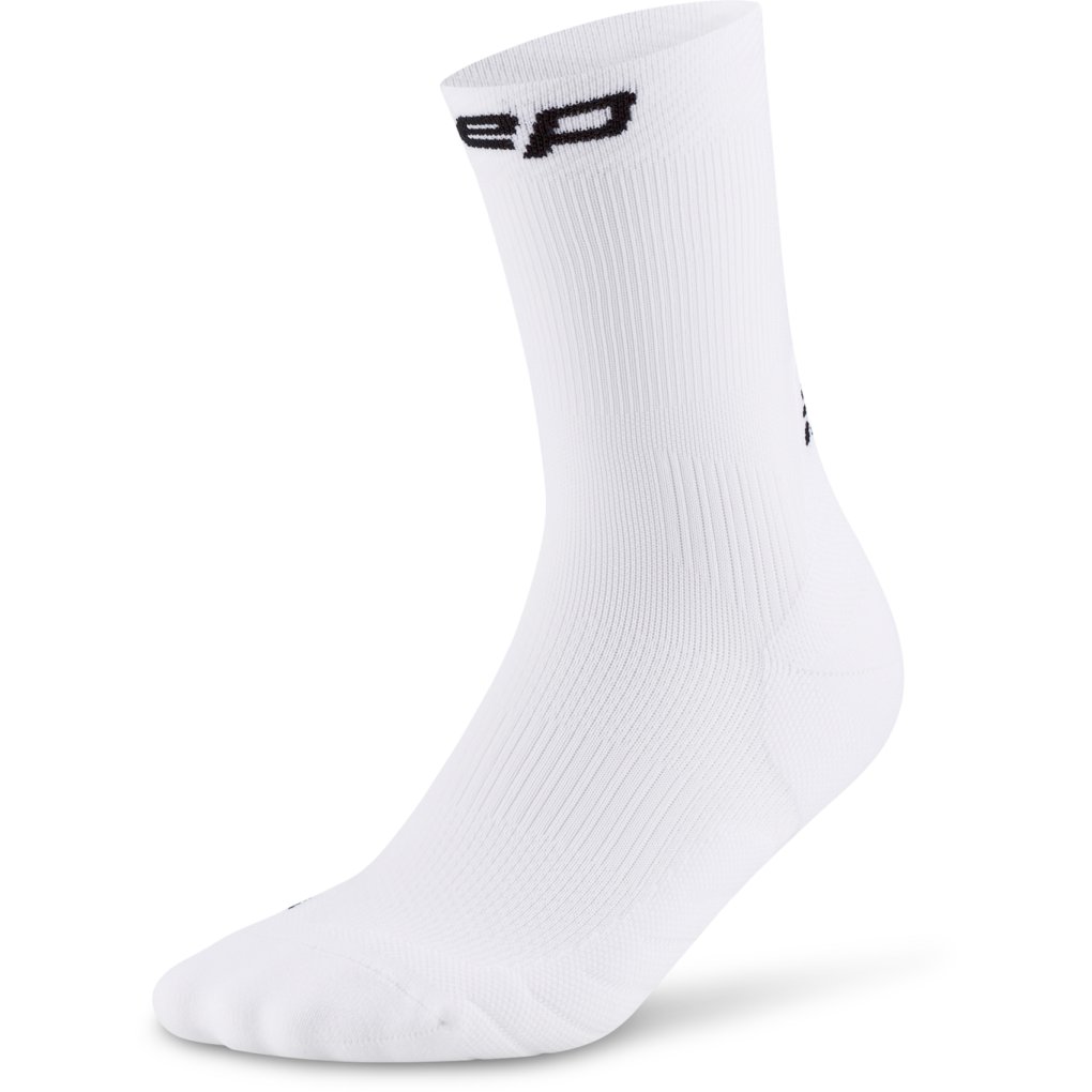 CEP Core Run Mid Cut Compression Socks Men - white