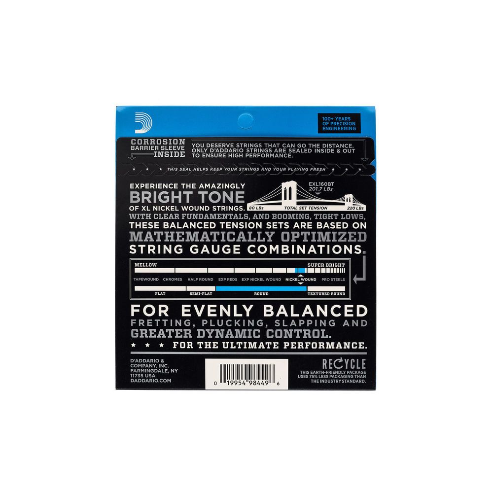 Daddario EXL160BT Balanced Tension – Thomann Ireland