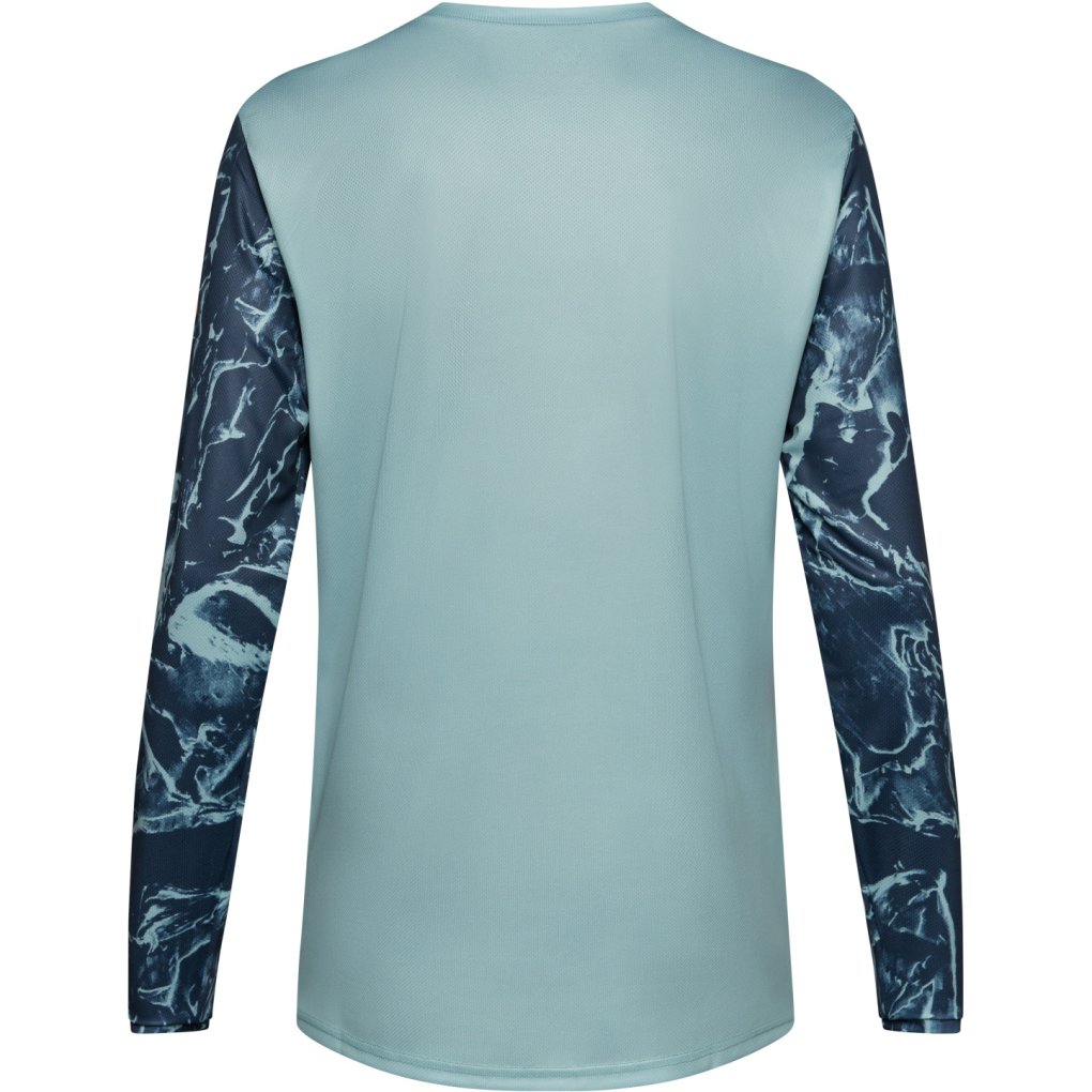 FOX Ranger MTB Long Sleeve Jersey Kids - Image Print - arctic blue