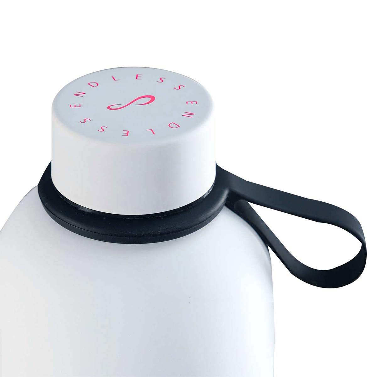WHITE ENDLESS ICON THERMOS BOTTLE