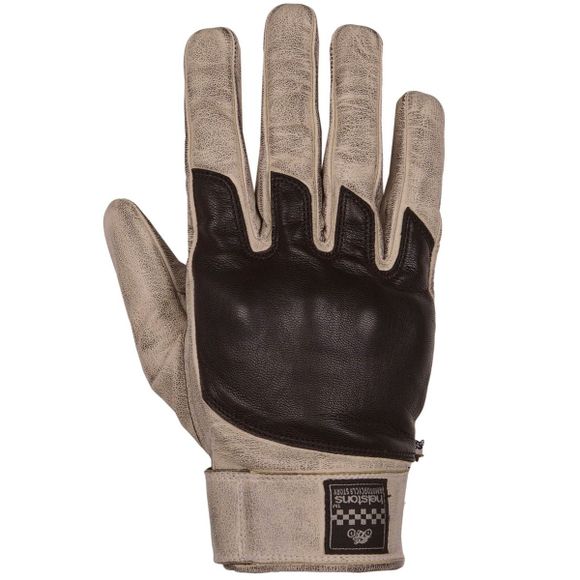 Gants Helstons WOLF CUIR SOFT - Beige / NoirRef : HS1003