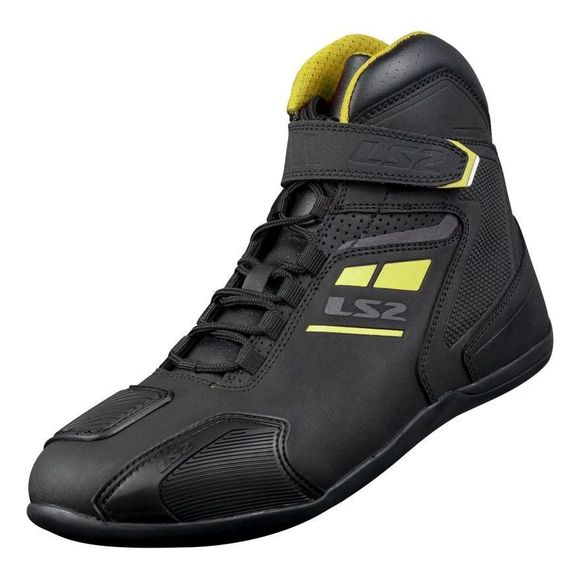 Ls2 Garra Waterproof Lady Motorcycle Sneakers - Black / YellowRef: LS1413