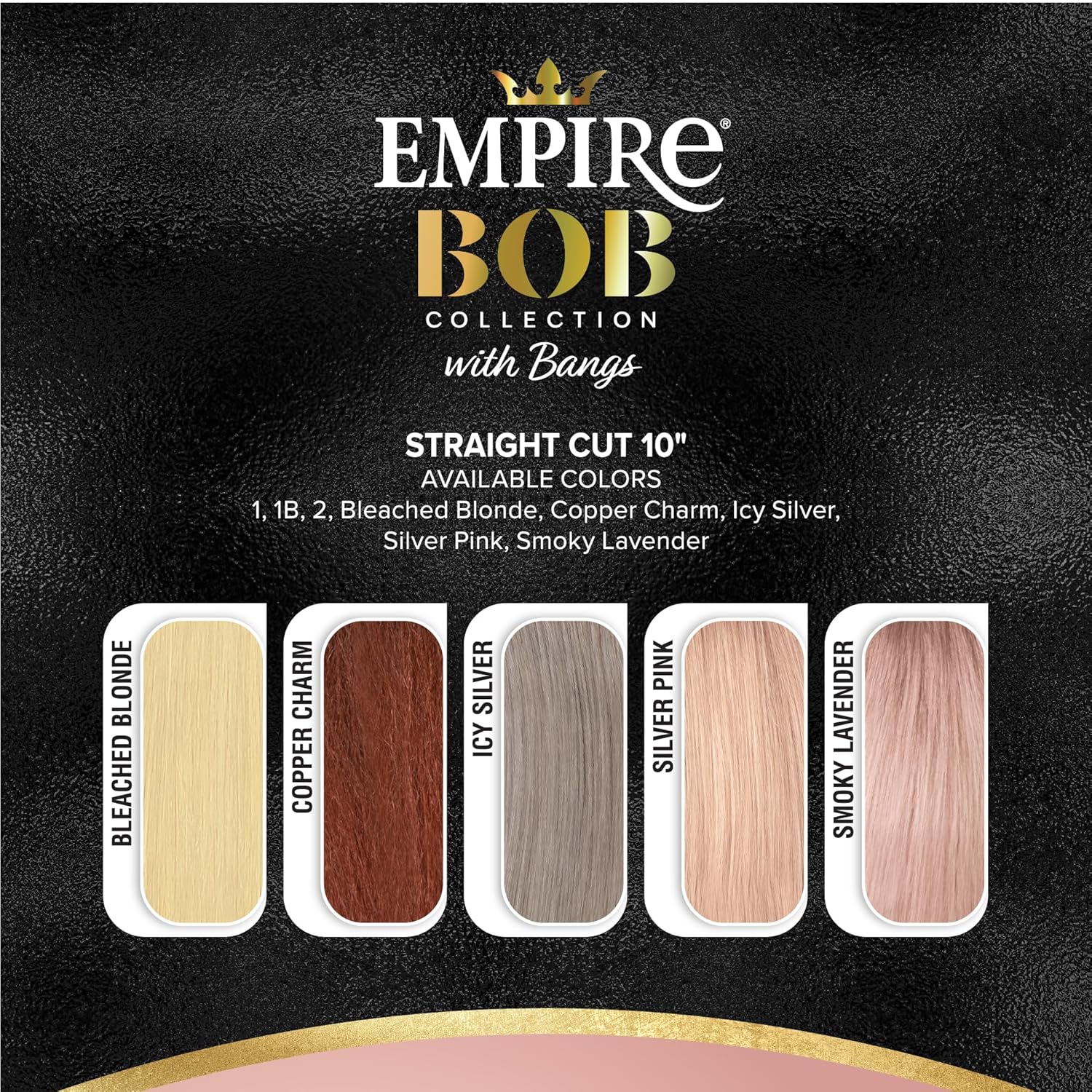 Sensationnel Human Hair Wig Empire Bob Collection with Bangs Straight Cut 10