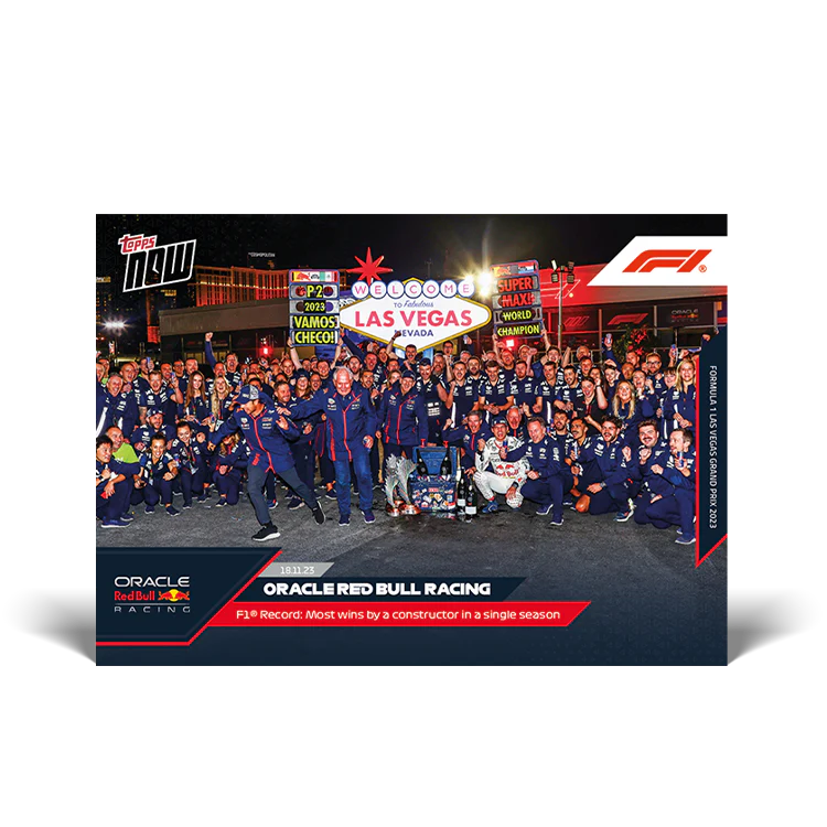 Topps UK - Oracle Red Bull - F1 Record: Most win by a constructor in a single season - F1 TOPPS NOW® Card #69