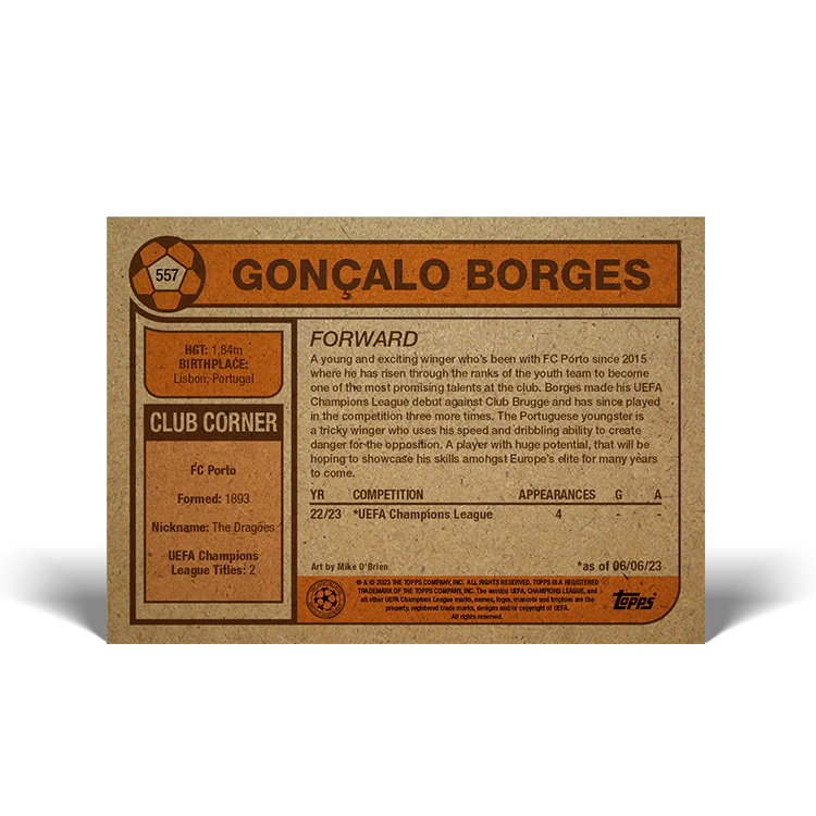 Topps UK - UCC Living Set Card #557 - Gonçalo Borges
