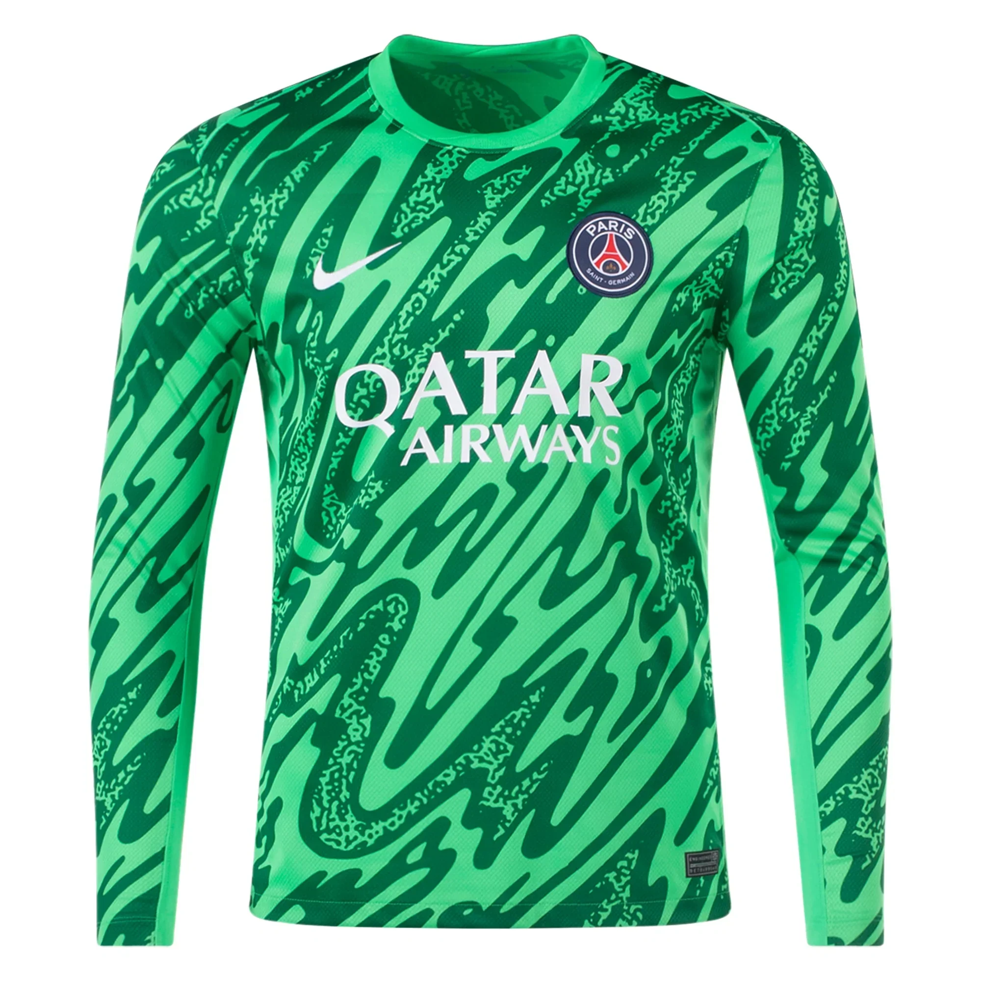 Paris Saint-Germain Long Sleeve Goalkeeper Jersey 24/25 (Green Spark/Pine Green)
