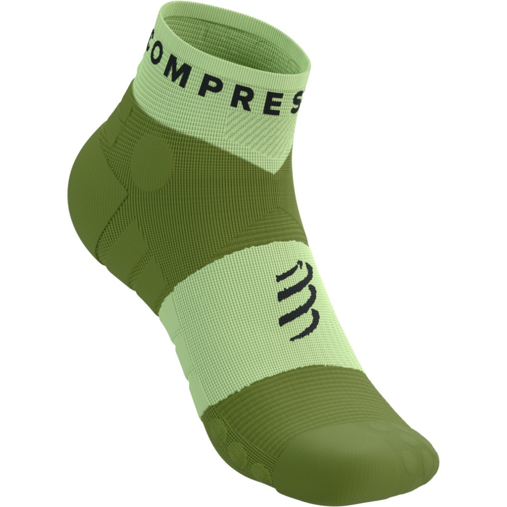 Compressport Ultra Trail Low Compression Socks - shadow lime/woodbine