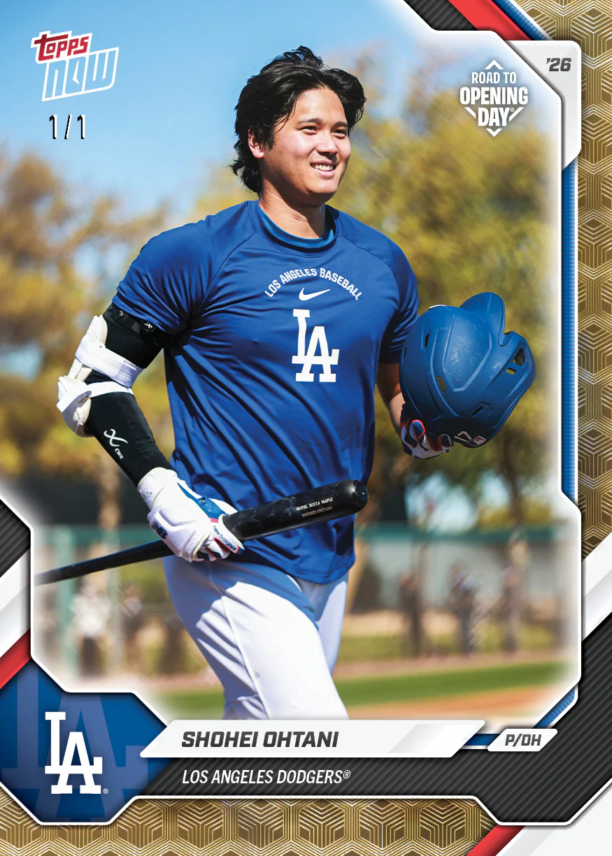 2026 Los Angeles Dodgers MLB Topps NOW® Road To Opening Day 11-Card Team Set - PR: 5721