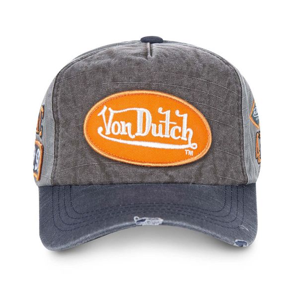Casquette Von Dutch JACK - GrisRef : VDH0282 / VD/0/CAS1/JACKGM/B-TU