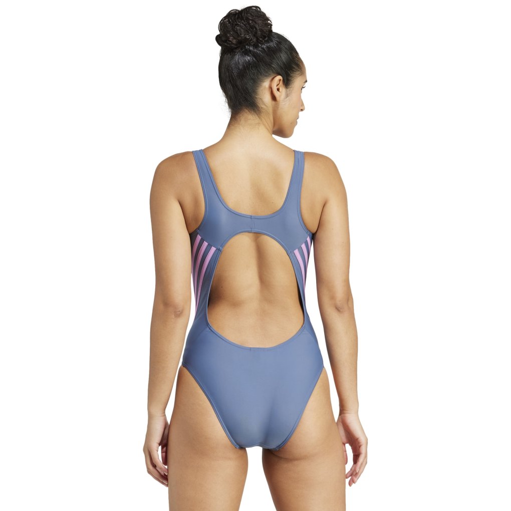 adidas 3-Stripes Swim Suit Women - preloved ink/preloev purple IY9720