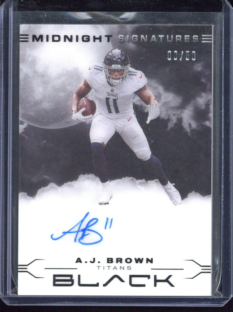 2022 Panini Black A.J. Brown Autograph /50