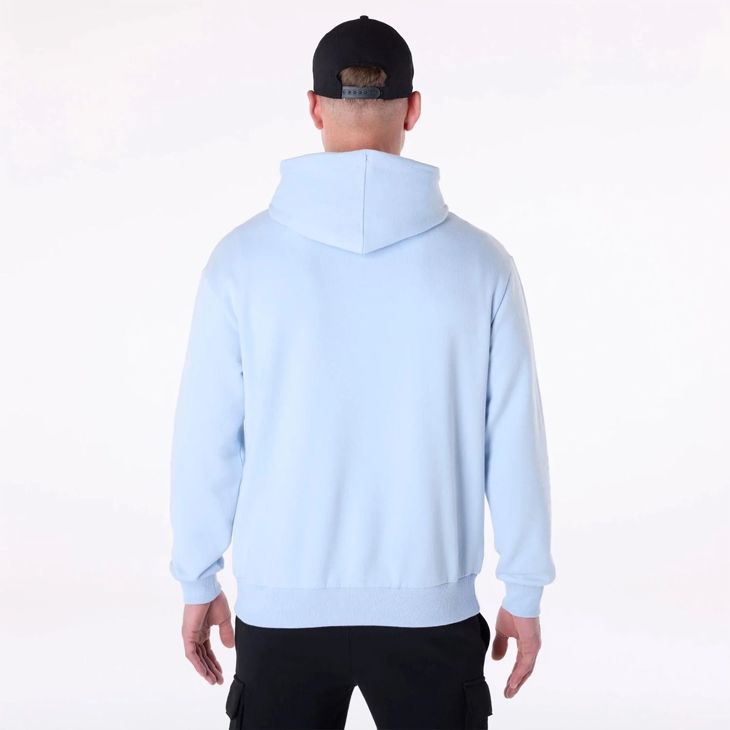 Los Angeles Lakers Block Graphic New Era Oversized NBA Hoodie Blue