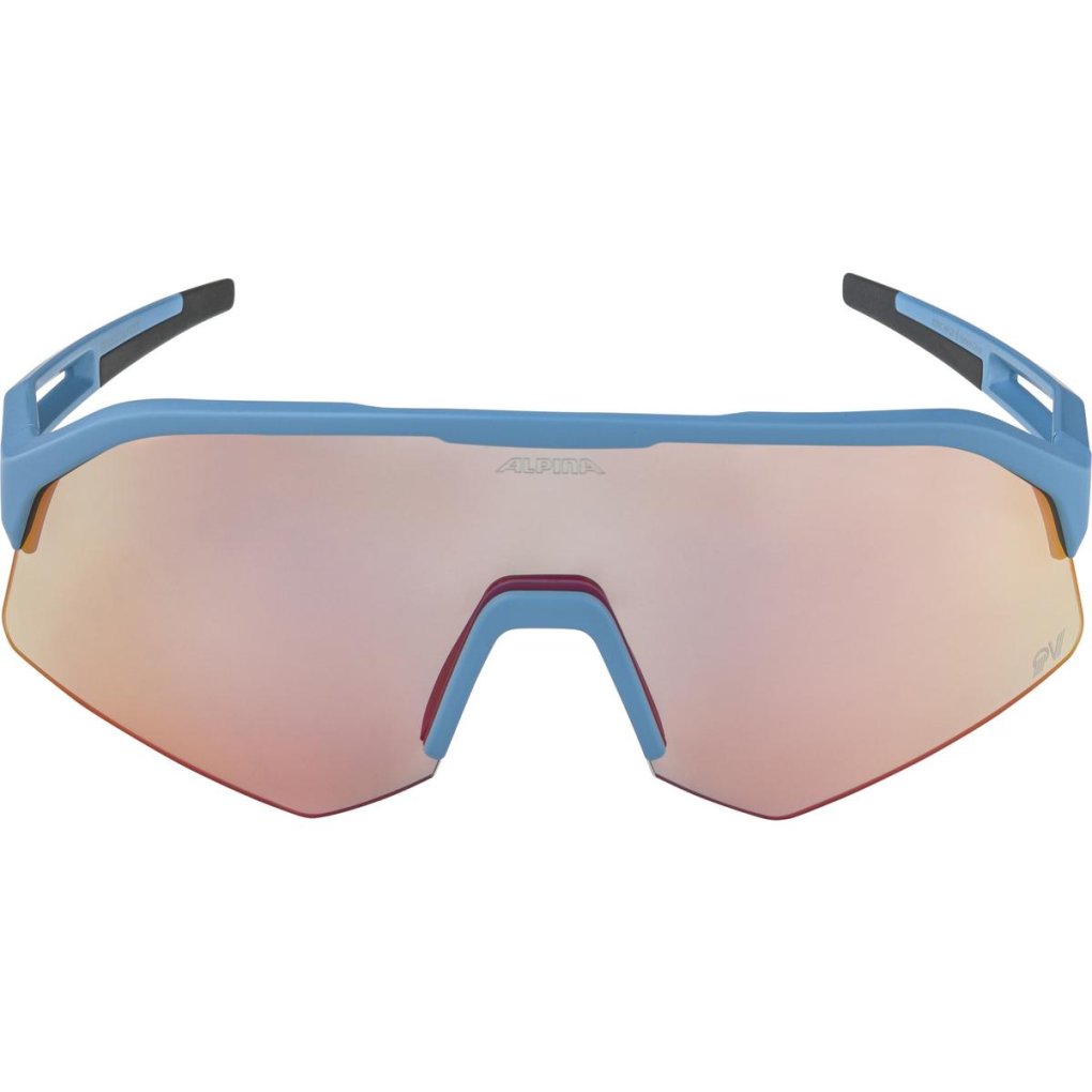 Alpina Sonic HR QV Glasses - smoke-blue matt / Quattroflex Varioflex Rainbow Mirror