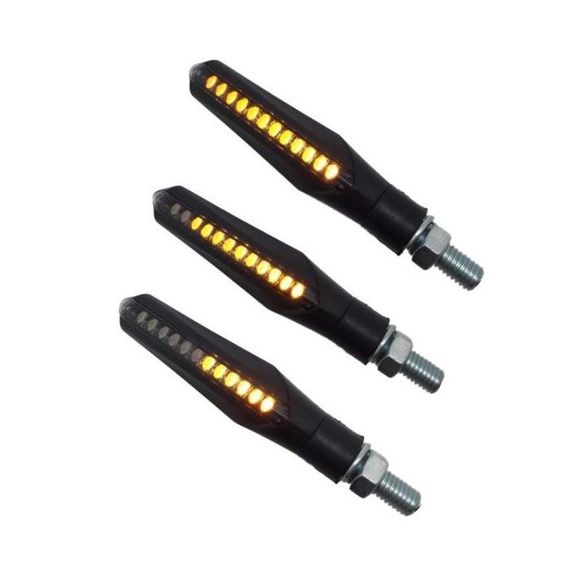 Brazoline STRATOS LED SEQUENTIAL indicator (Pair) Universal - BlackRef: 10229