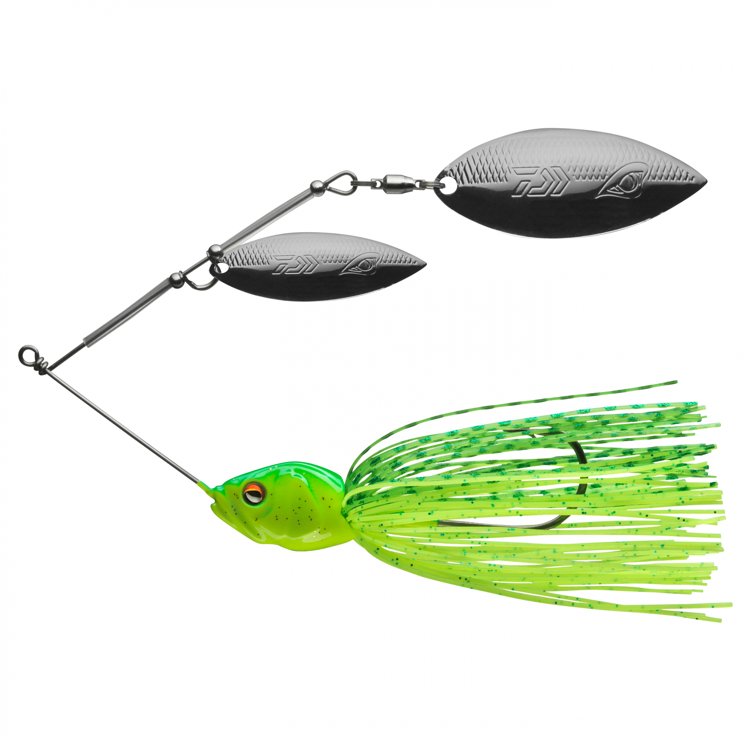 Prorex Tandem DB Spinnerbait (Green Chartreuse\/Silver)