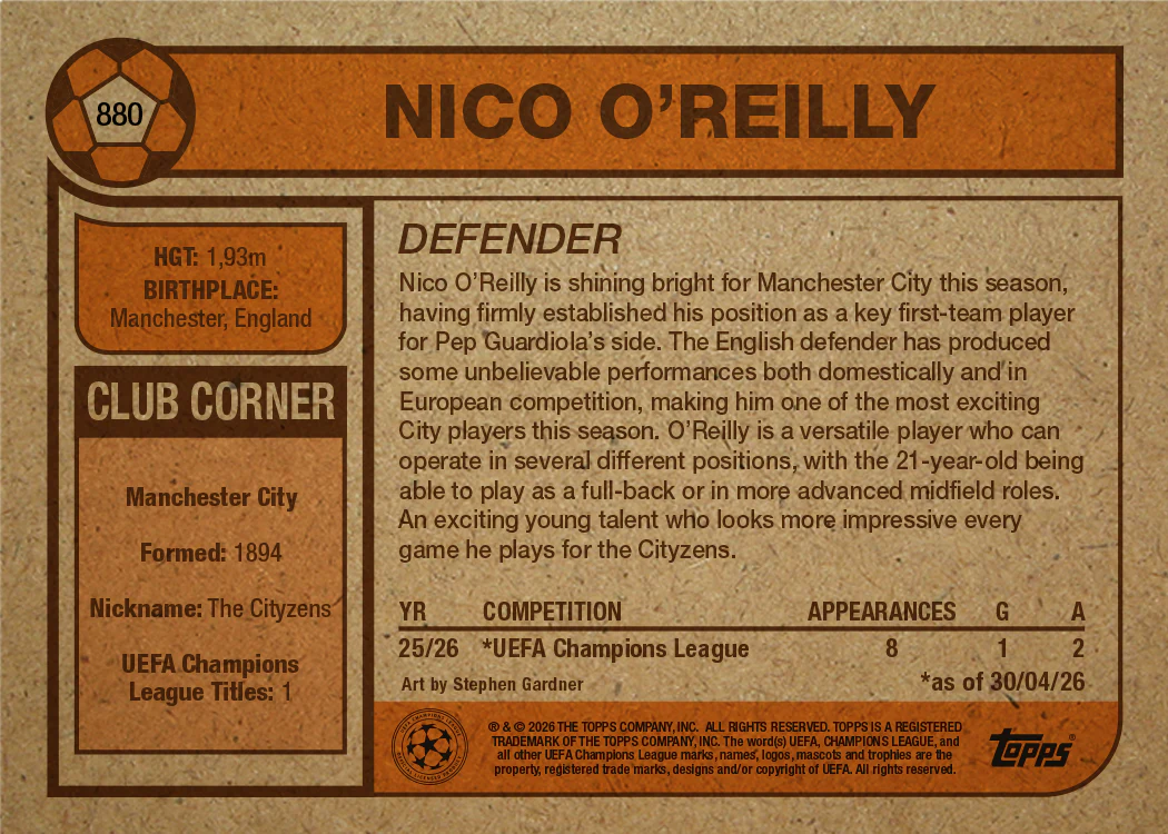 Nico O'Reilly - UCC Living Set® - Card 880