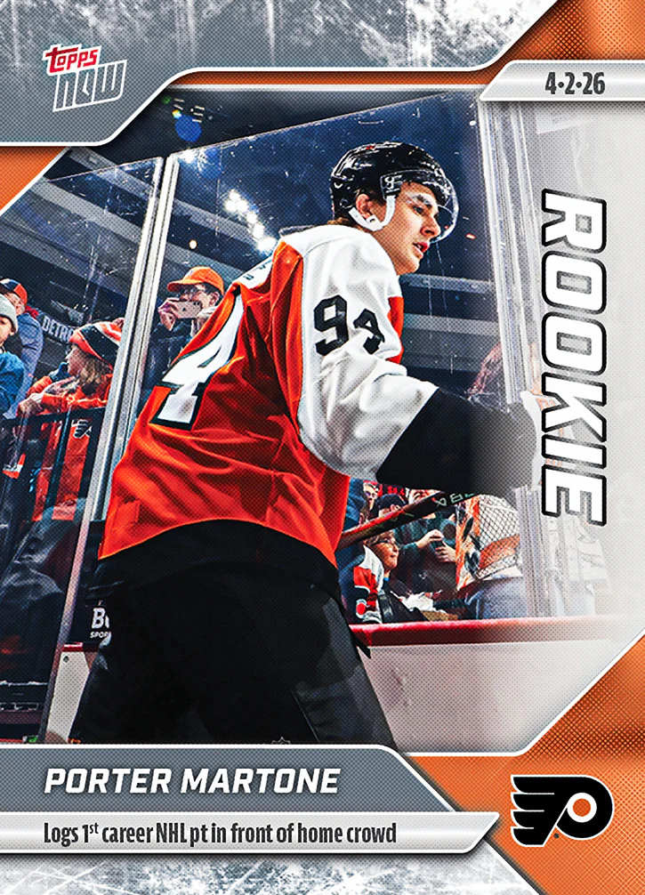 Porter Martone - 2025-26 NHL Topps NOW® - Sticker # 138 Pack - PR: 1945