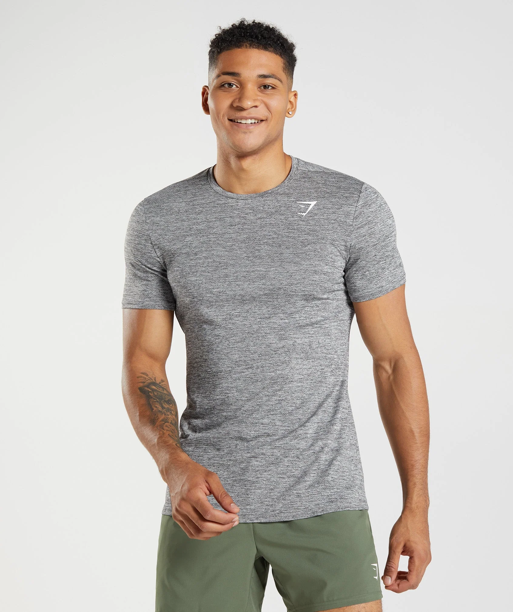Arrival Marl T-Shirt Silhouette Grey/Light Grey Marl