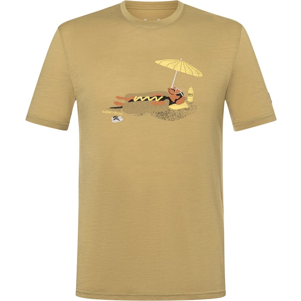 SUPER.NATURAL Hot Dog Tee Men - Sahara/Various