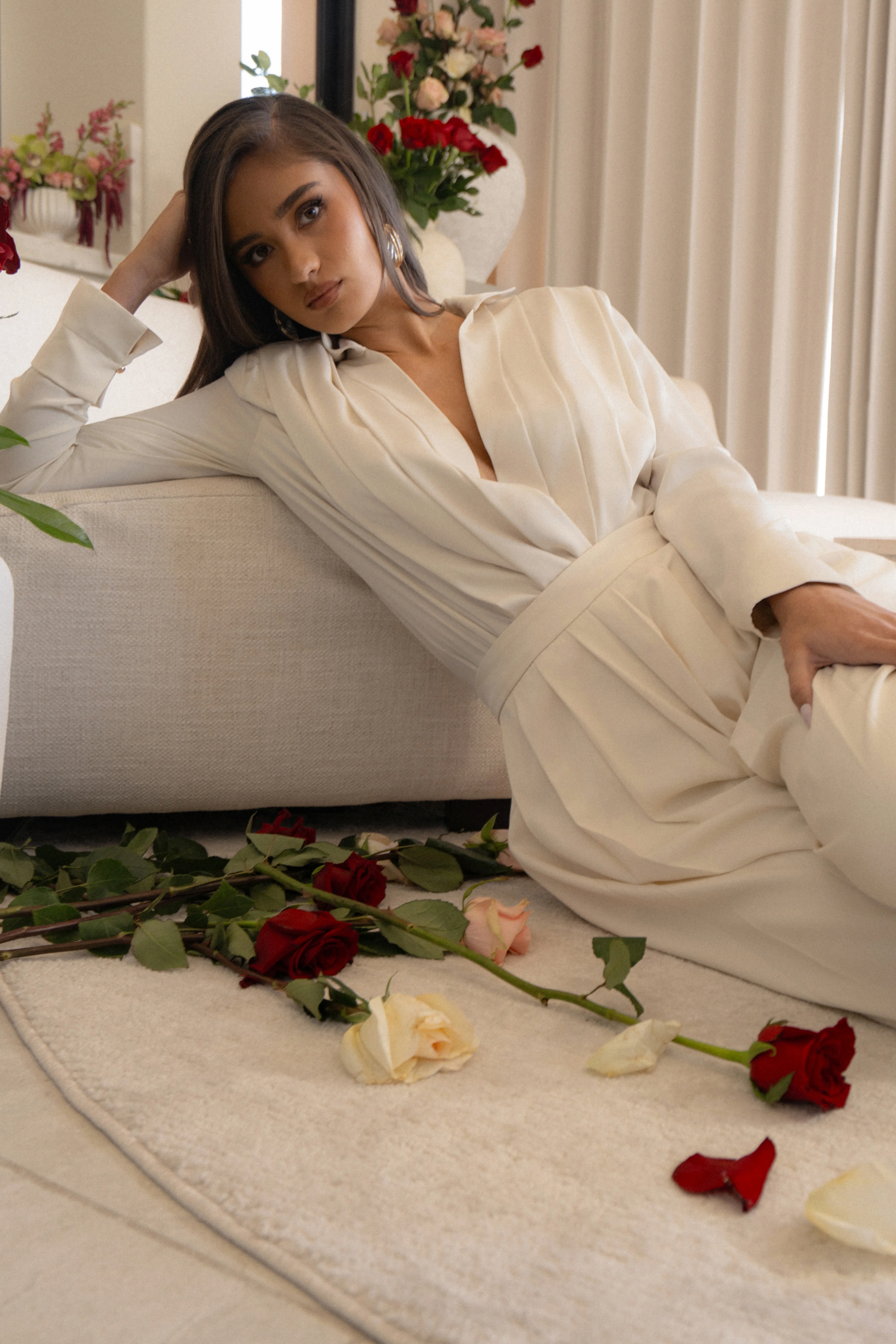 Buttercream Visionary Pleated Bodysuit