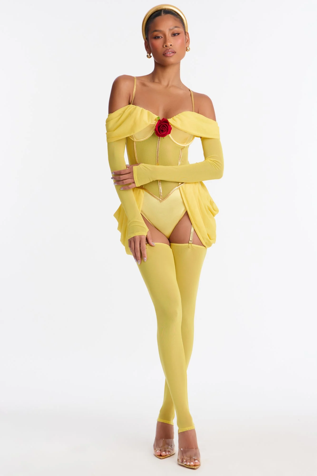 Fairytale Bombshell Princess 6 Piece Costume Set - Yellow