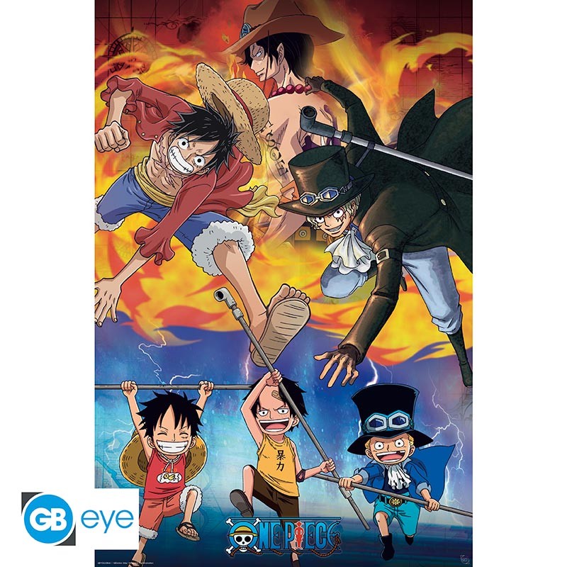 ONE PIECE Poster Ace Sabo Luffy (91.5x61cm)